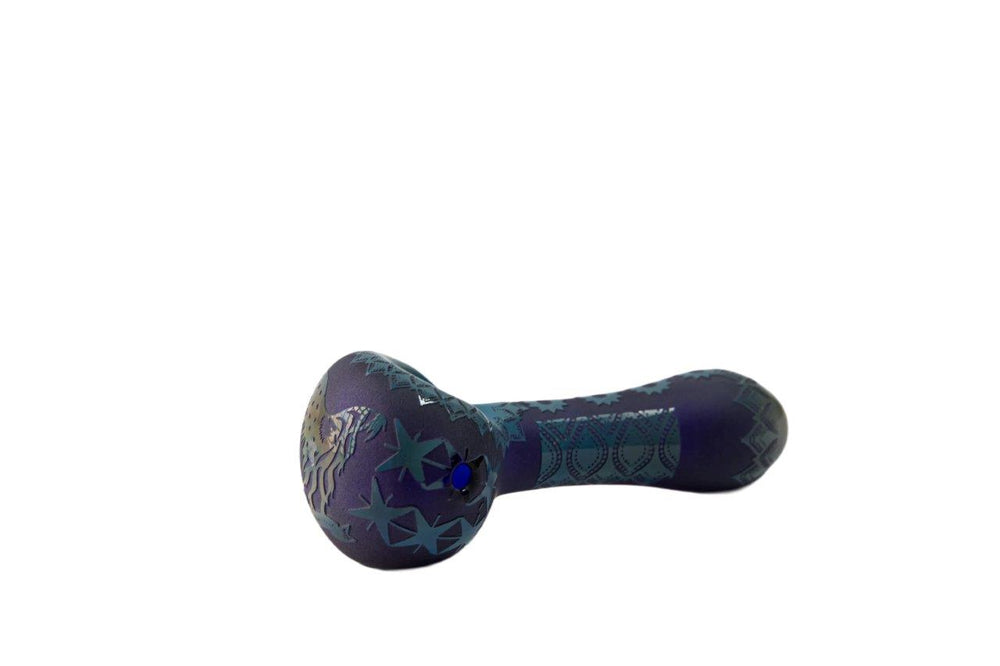 Engraved Star Hand Pipe