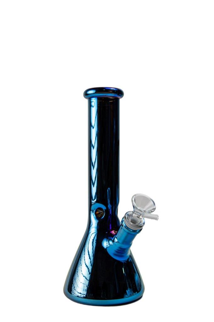 Metallic Glass Beaker Bong